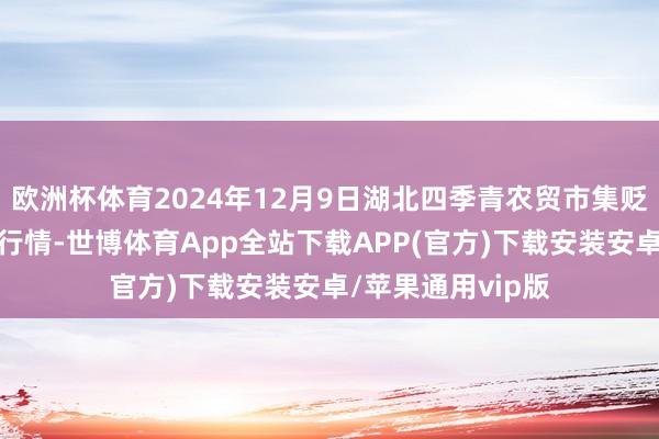 欧洲杯体育2024年12月9日湖北四季青农贸市集贬责有限公司价钱行情-世博体育App全站下载APP(官方)下载安装安卓/苹果通用vip版