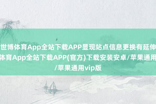 世博体育App全站下载APP显现站点信息更换有延伸-世博体育App全站下载APP(官方)下载安装安卓/苹果通用vip版