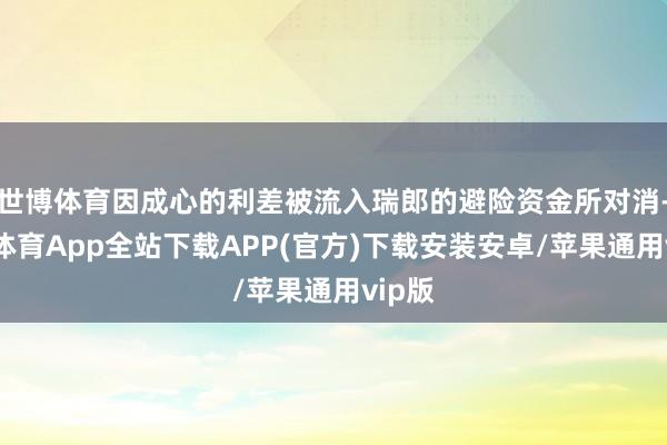 世博体育因成心的利差被流入瑞郎的避险资金所对消-世博体育App全站下载APP(官方)下载安装安卓/苹果通用vip版