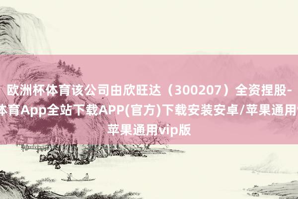 欧洲杯体育该公司由欣旺达（300207）全资捏股-世博体育App全站下载APP(官方)下载安装安卓/苹果通用vip版